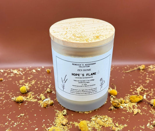 Hope's Flame - Lavender, Chamomile & Citrus Soy Candle