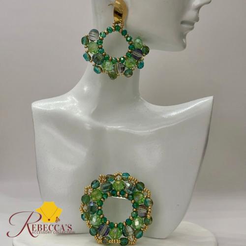 Brooch & Earrings Set